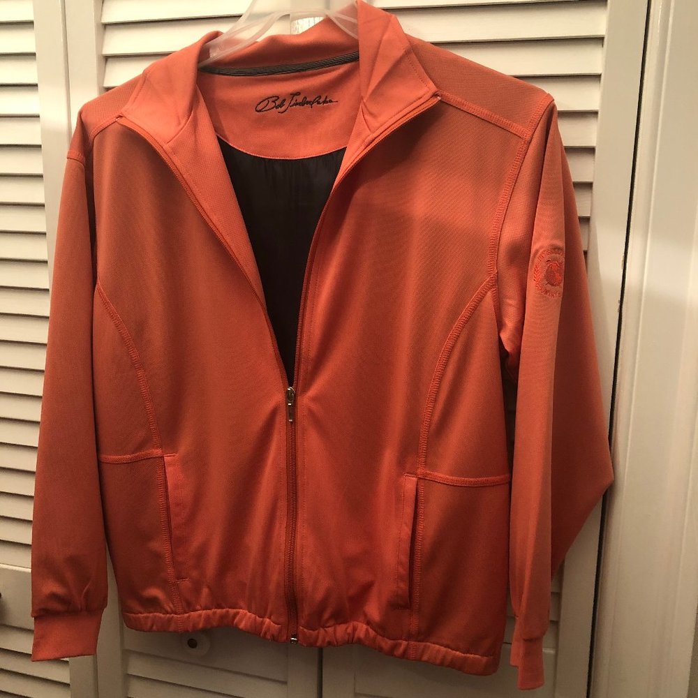 Bob Timberlake women orange cardigan sweater